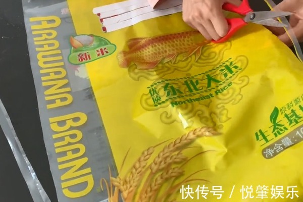 大米袋子我再也不扔了，给它剪上1刀后，10个人9个人用得到！