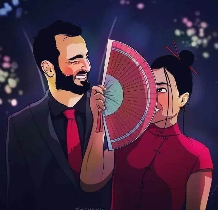 印尼!秀恩爱成了插画标配?一位印尼画家“抄袭”情侣日常,也火了