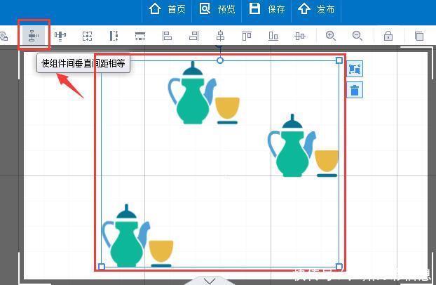 使组件间垂直间距或水平间距相等|【多媒体动画制作】万彩动画大师教程 | 多媒体