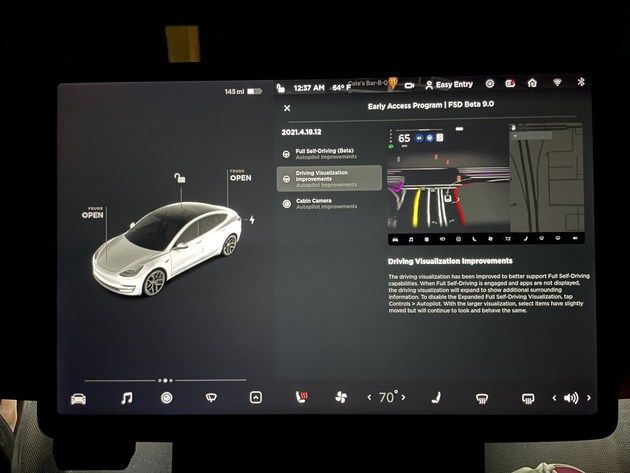 官方|优化仪表显示拓展，官方依旧谨慎，特斯拉FSD V9.0发布