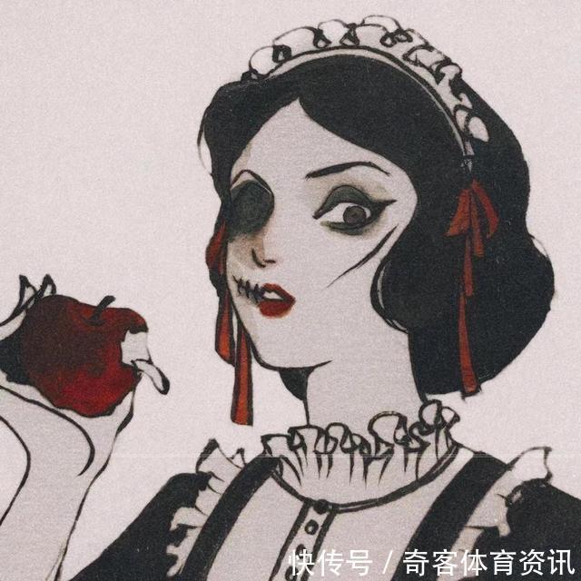 妆容|当迪士尼公主换上恐怖妆容,艾莎女王眼神太可怕,安娜变成布娃娃