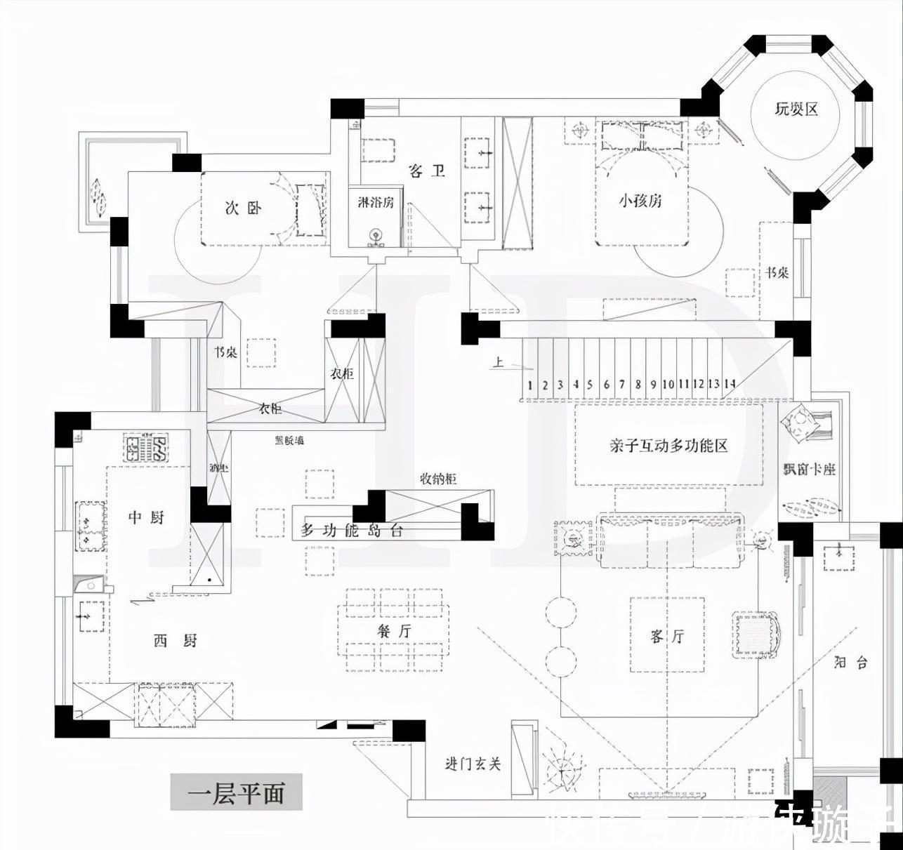 中式|180平方米大复式,绝佳观景体验,融合新中式的文艺与浪漫