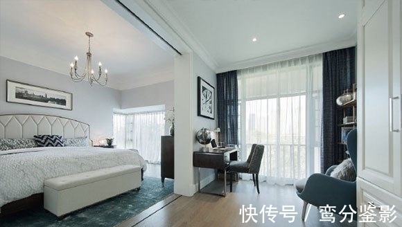 空间|133㎡高级灰时尚轻奢空间,优雅的质感,嵌入式电视柜真实用