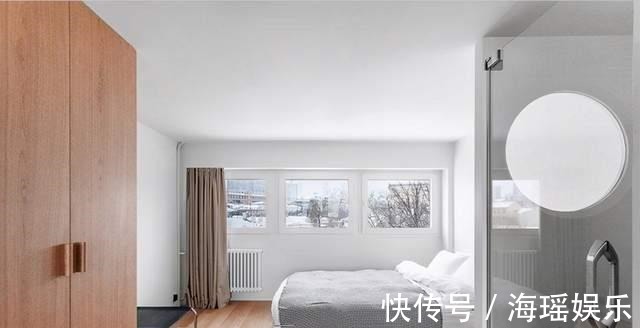 储物柜|夫妻33㎡小家改造:厨房装在衣橱里,卫生间圆形玻璃采光,惊艳!