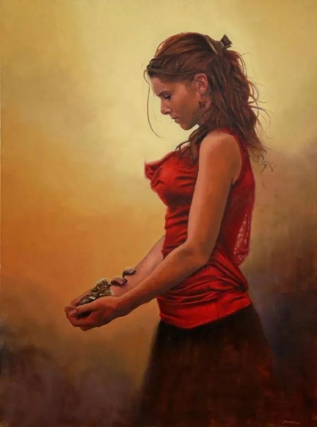 艺术学院$法国女画家:魅力独特的色粉味道