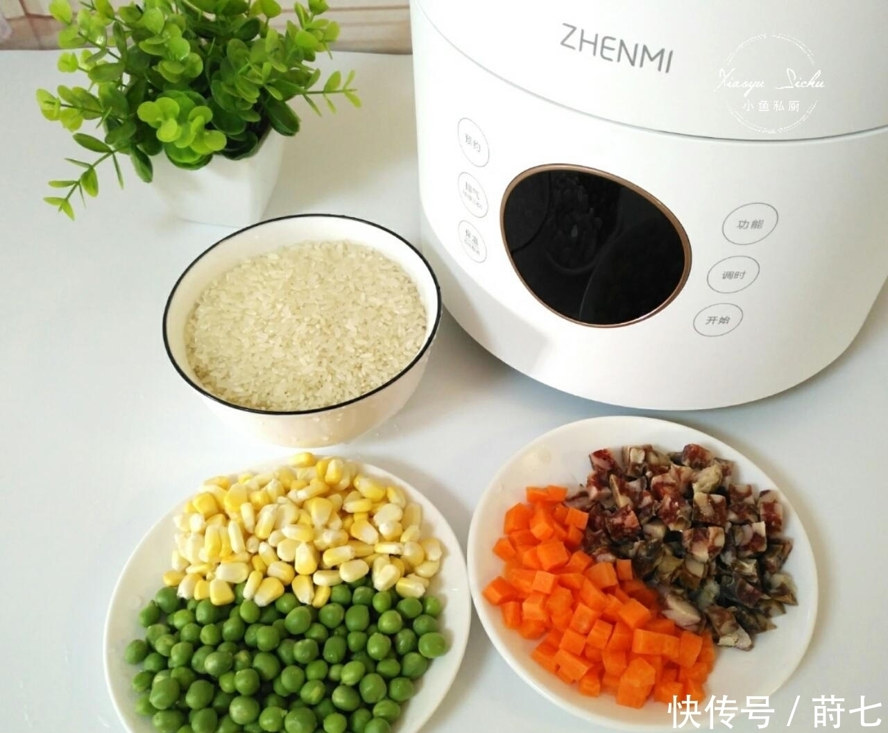 饭菜|特适合懒人的腊肠焖饭,饭菜一锅出,简单到只要你会煮米饭