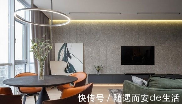 品位|68㎡单身公寓装修特别时尚,客厅装衣帽间,气质优雅的小窝!