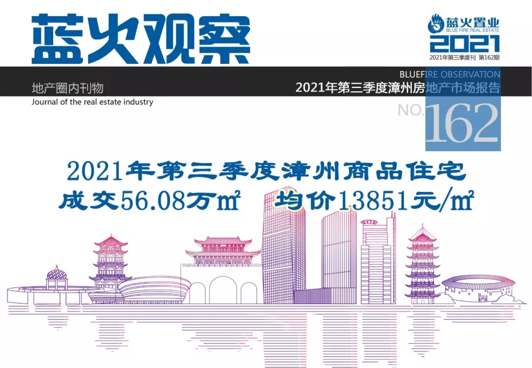 住宅|2021年第3季度漳州市区住宅成交56万㎡!均价13851元/㎡同比降7%