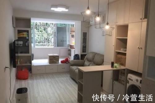 空间|北漂8年才买下一套32㎡小房，厨房只3㎡，海洋风卫生间5㎡