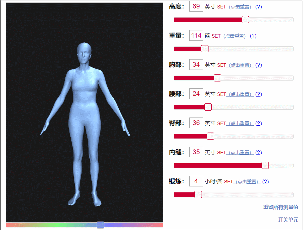 腰臀比|7个维度模拟出你的3d身材，这是什么神仙操作？