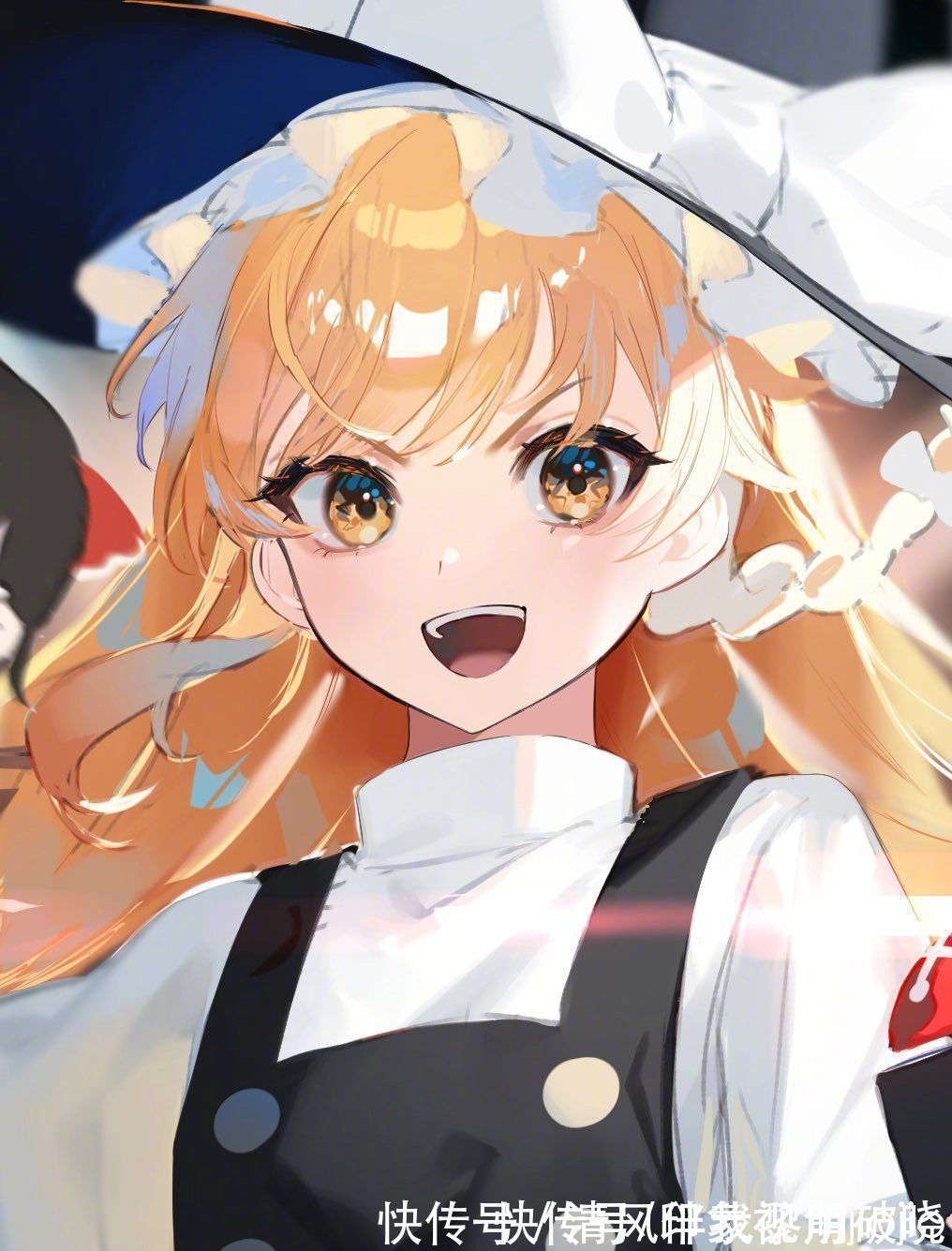 深蓝色@深蓝色瑰丽梦幻的少女插画,对于眼睛的刻画绝了