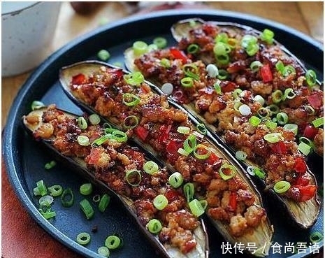 美食推荐：溜肉段，粉丝蒸大虾，肉末烤茄子，胡萝卜配西兰花