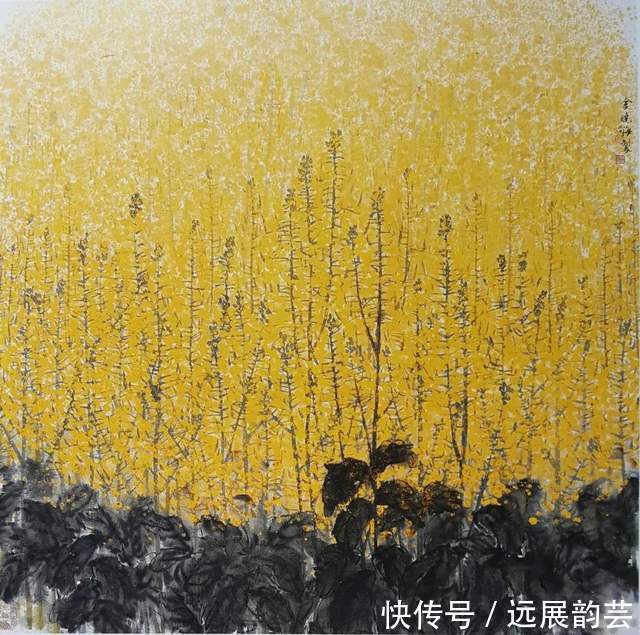 画家#著名画家金晓海“迎元旦”花鸟画作品赏析