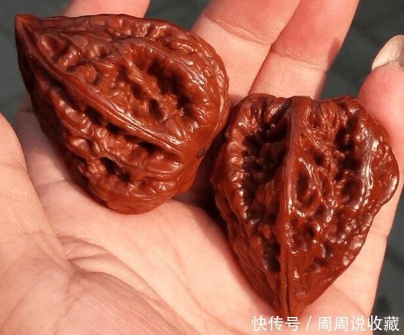 文玩核桃,徒手量尺寸