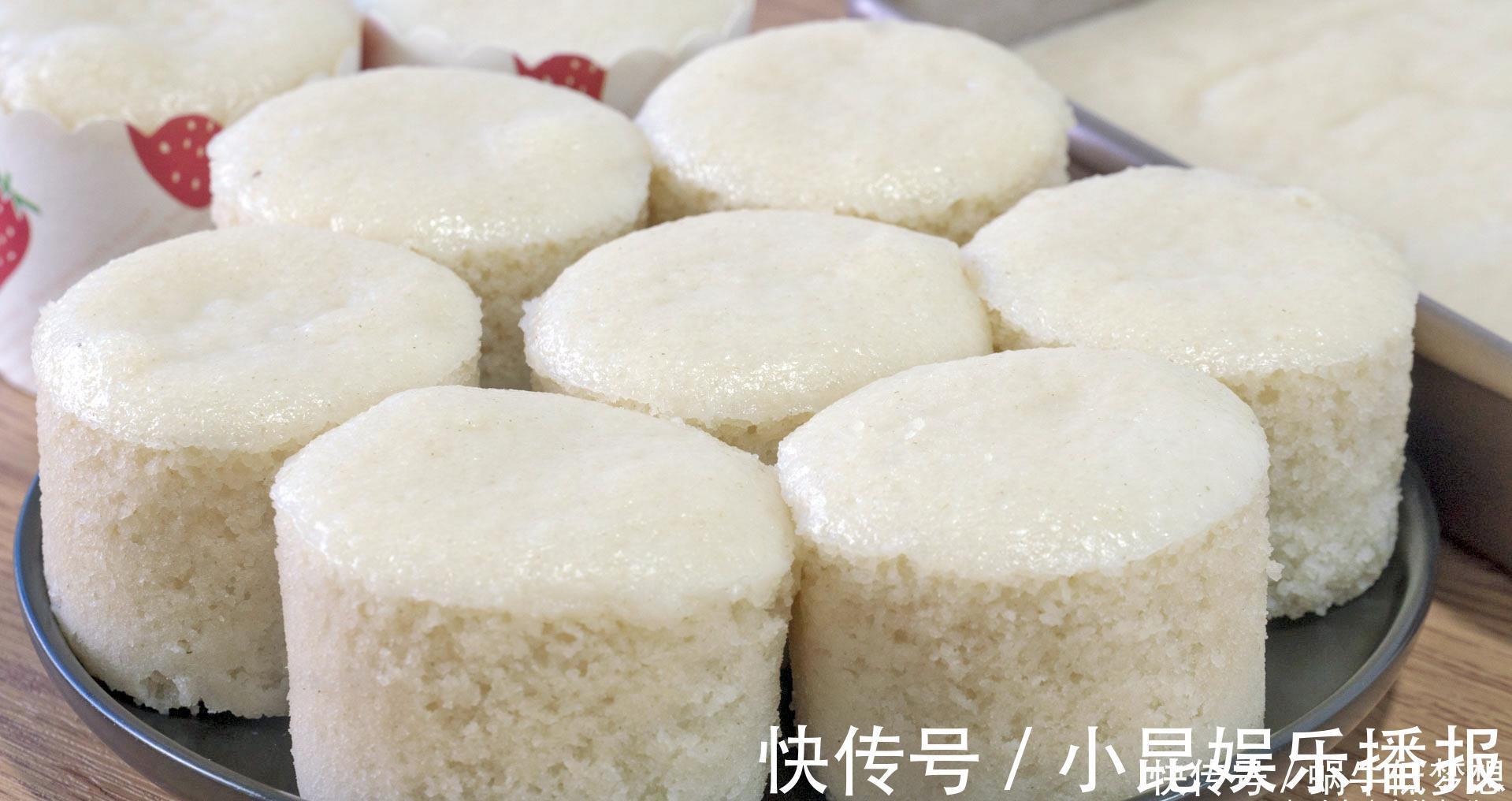 色白q弹|自制米发糕最简单的做法，不揉面，筷子搅一搅，不塌陷，色白Q弹