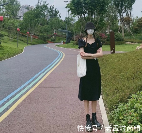 裙子|黑色系裙子也太显气质了!高级大方又显瘦