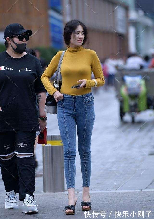 下装 有点微胖的打底裤美女,版型风格精致轻柔,非常实用