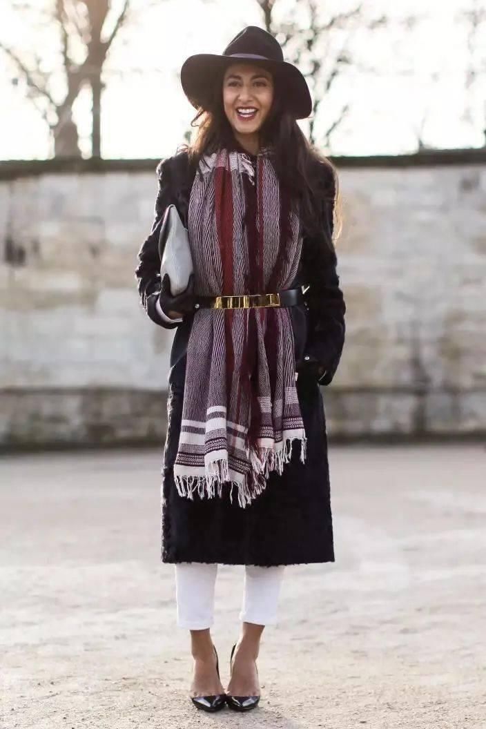 围巾围得好,大衣的潮范儿都可以提升一个level。