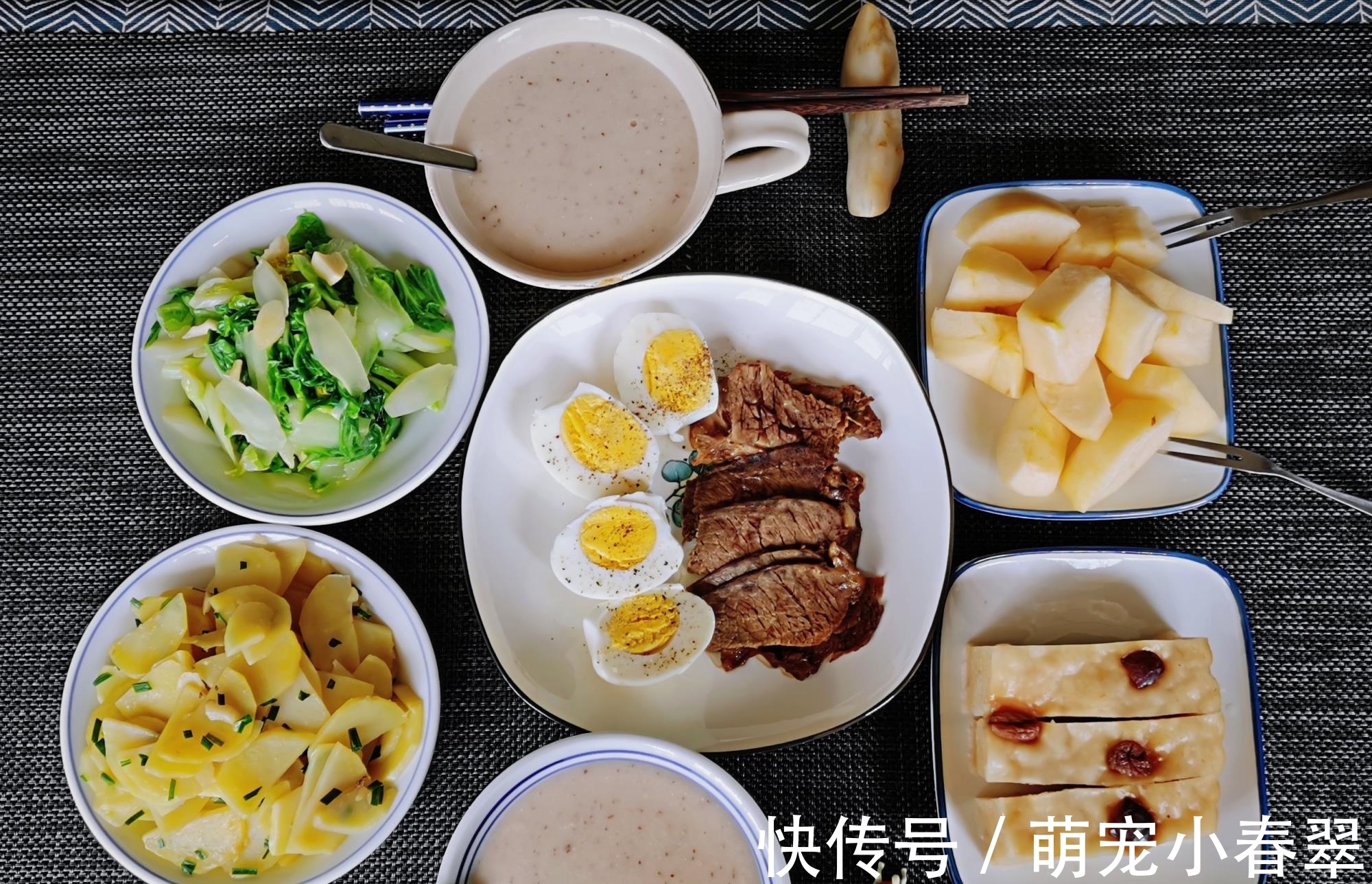 圆白菜叶|50岁阿姨家的6天早餐,杂粮粗粮换着吃,有儿时的乡村味温暖可口