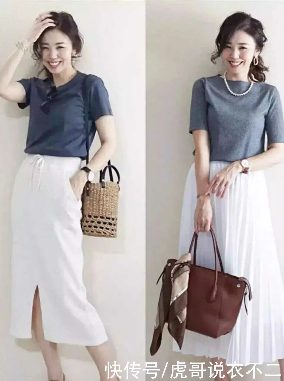 上衣 40岁女人无论穿什么上衣,夏季多搭这3种下装,优雅知性又气质