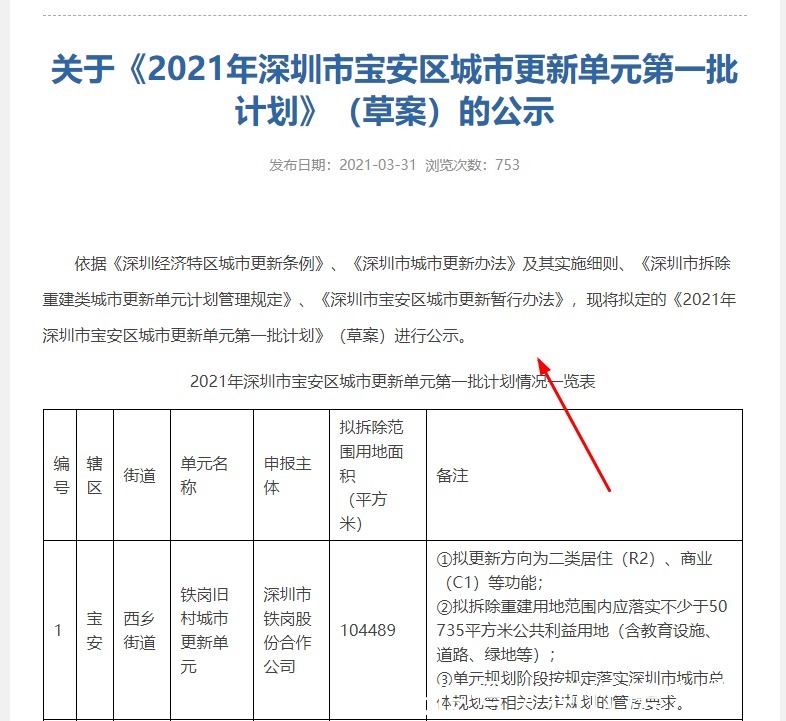 城市|西乡铁岗旧村城市更新已经公布旧村认定范围，很快拆了