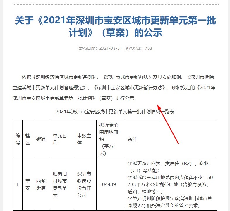 城市|西乡铁岗旧村城市更新已经公布旧村认定范围,很快拆了