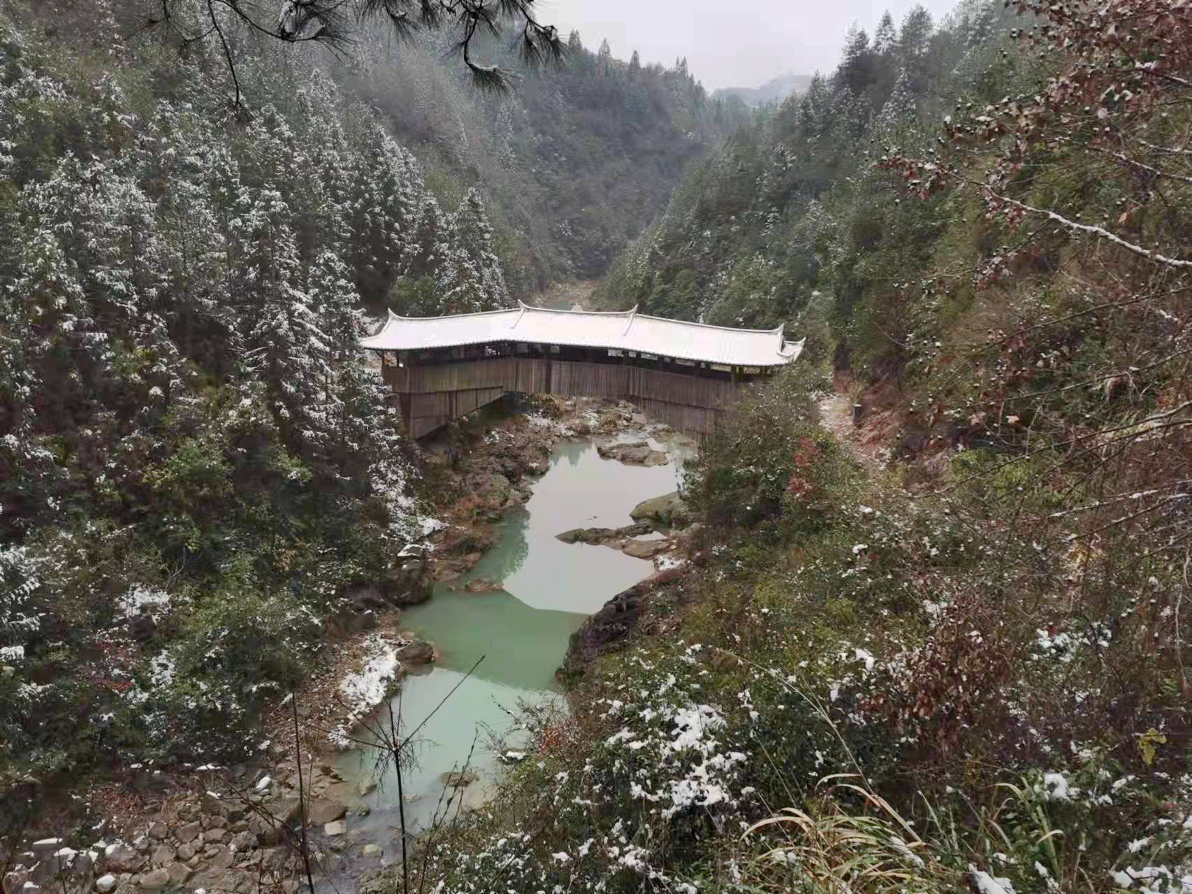 文重桥|泰顺一场春雪，凝固了绝美的“廊桥遗梦”