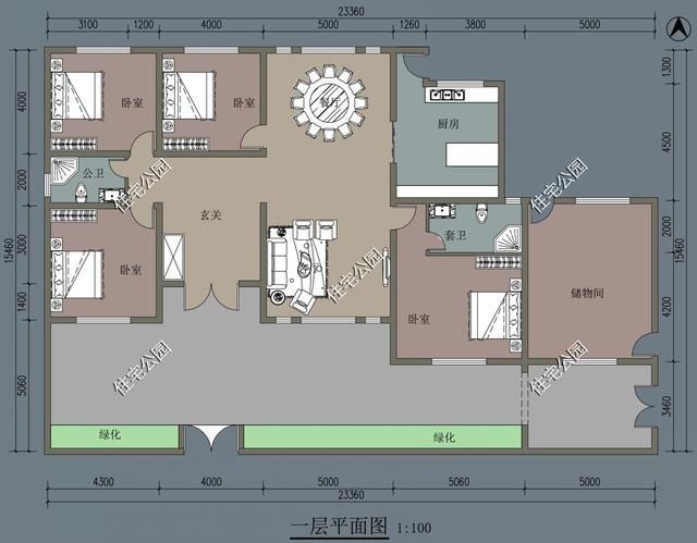 户型|农村盖小院,我只服这5套中式别墅,最低20万你盖不