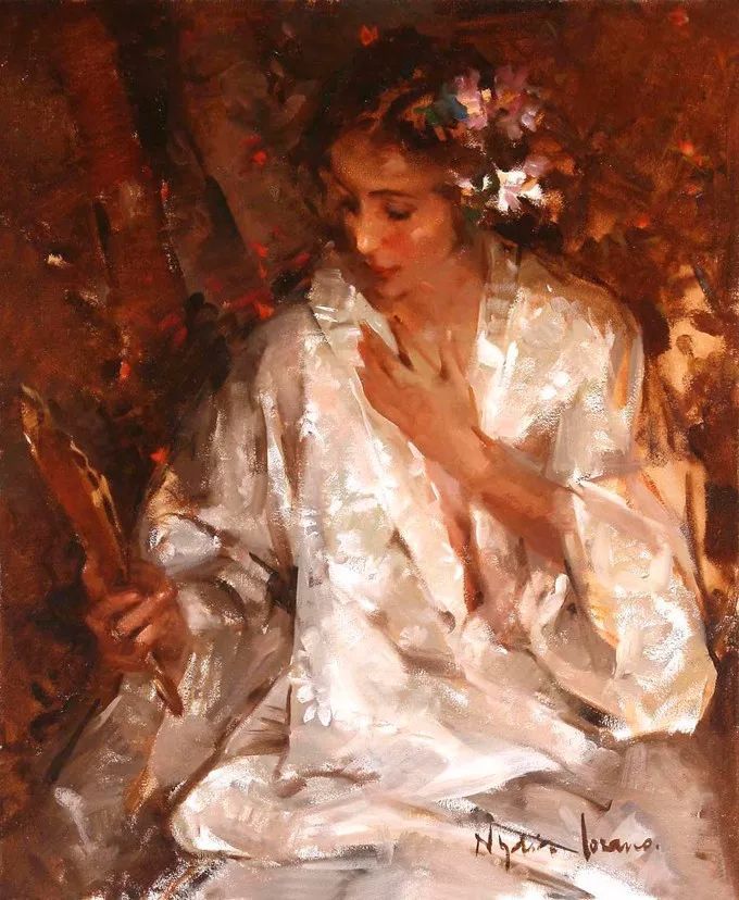 她笔下美丽的女人,像花一样尽情的绽放!