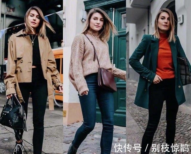 百搭 时髦博主的一条裤子,轻松穿出苗条感,时尚穿搭就是这样简单!