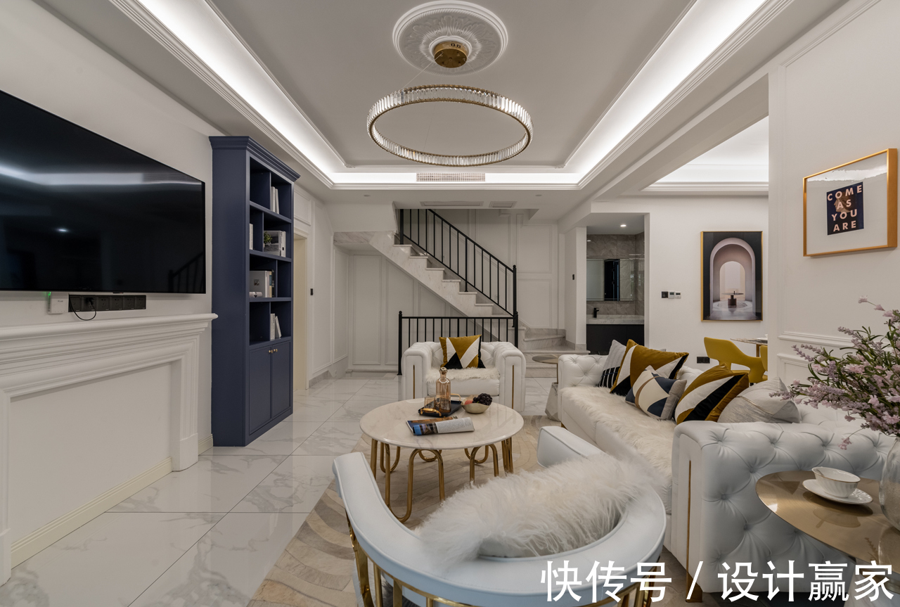 自由地带|200㎡法式叠拼,庄重浪漫有格调,叫人爱得不行