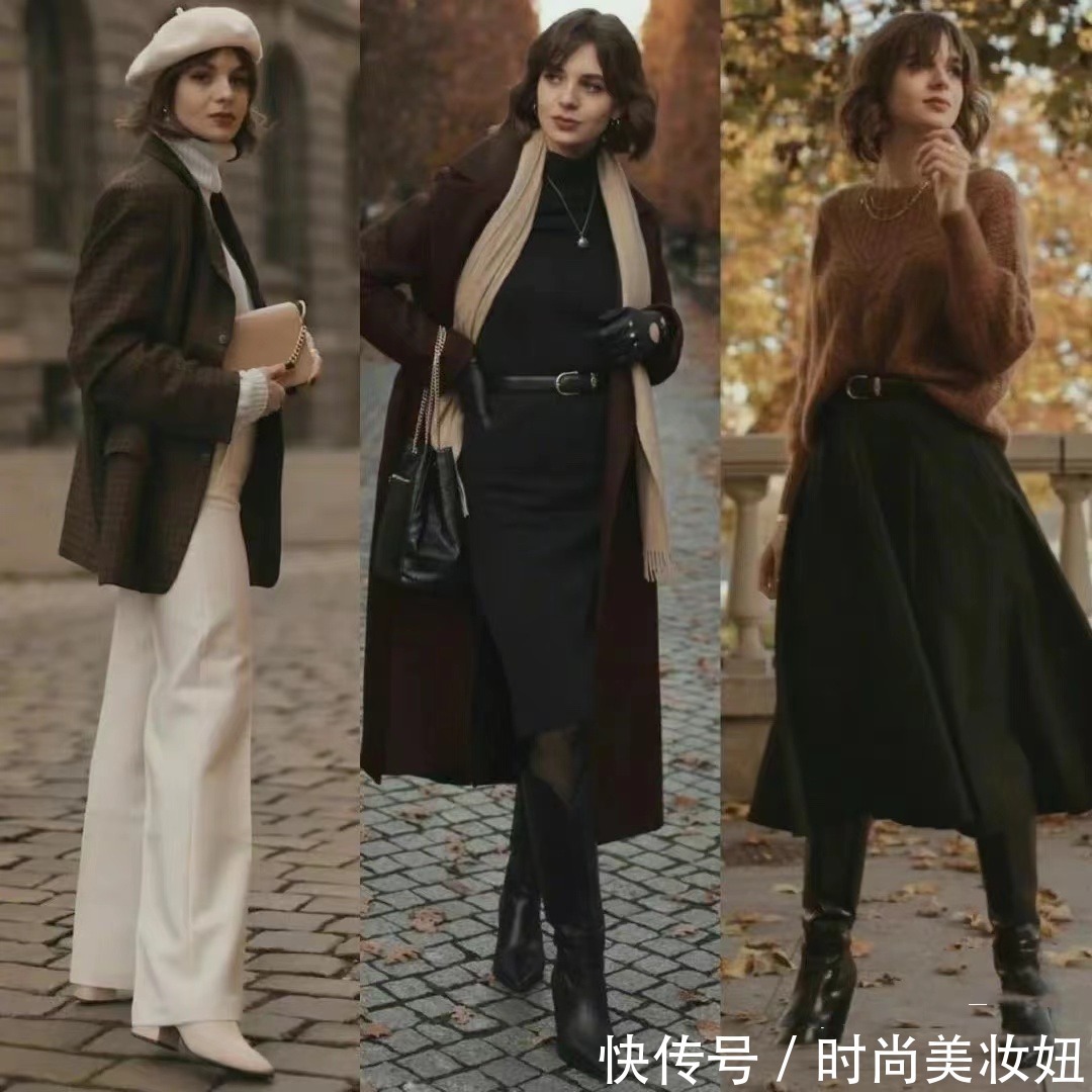 主体色|这才是万能的法式穿搭示范,简单实用又优雅,适合40岁女人借鉴