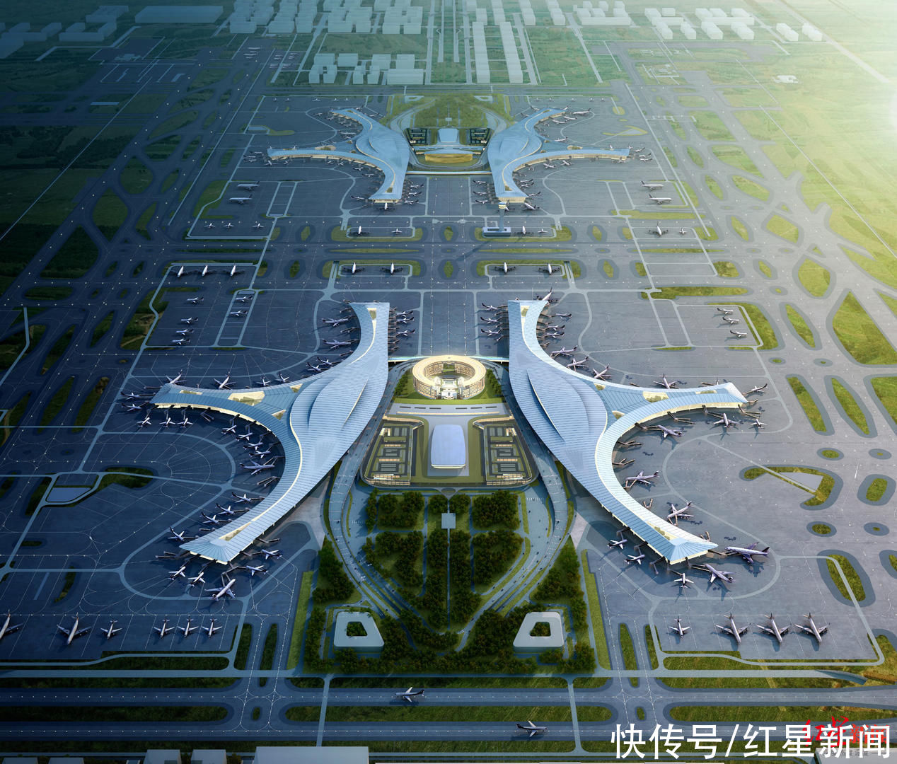 走进重大项目丨在“天府之眼”看飞机起降，成都天府国际机场酒店预计6月建成