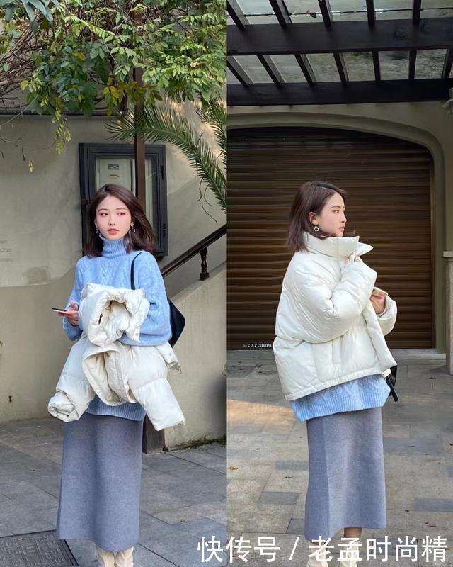 精致女孩的一周穿搭示范, 温暖气质又保暖, 每一套都以照着穿