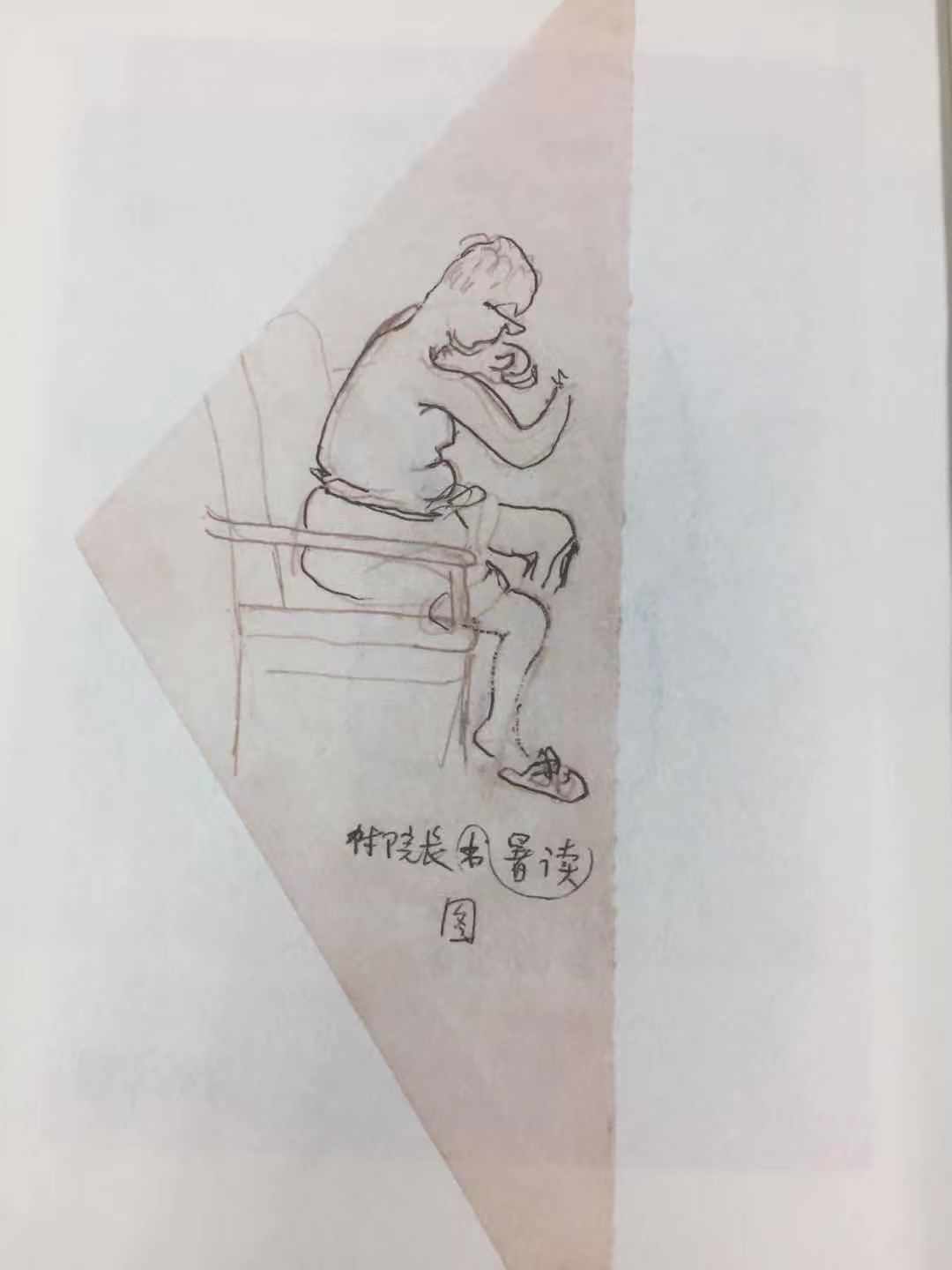 钟书$钱钟书女儿为父亲作了一幅画,杨绛欣赏完捧腹大笑,笑称太形象了