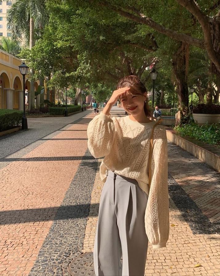 “阔腿裤”输惨了会藏肉的“云朵裤”也太显瘦了吧