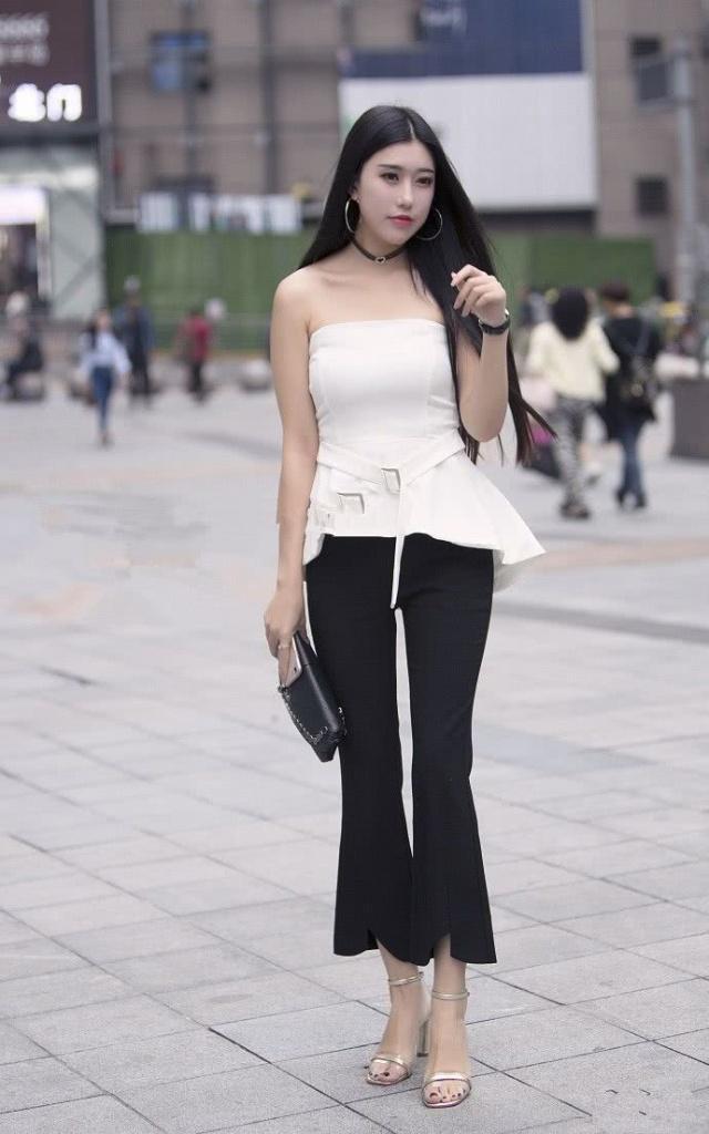 美女 休闲百搭的阔腿裤,美丽大方穿起来很有派头,散发迷人魅力
