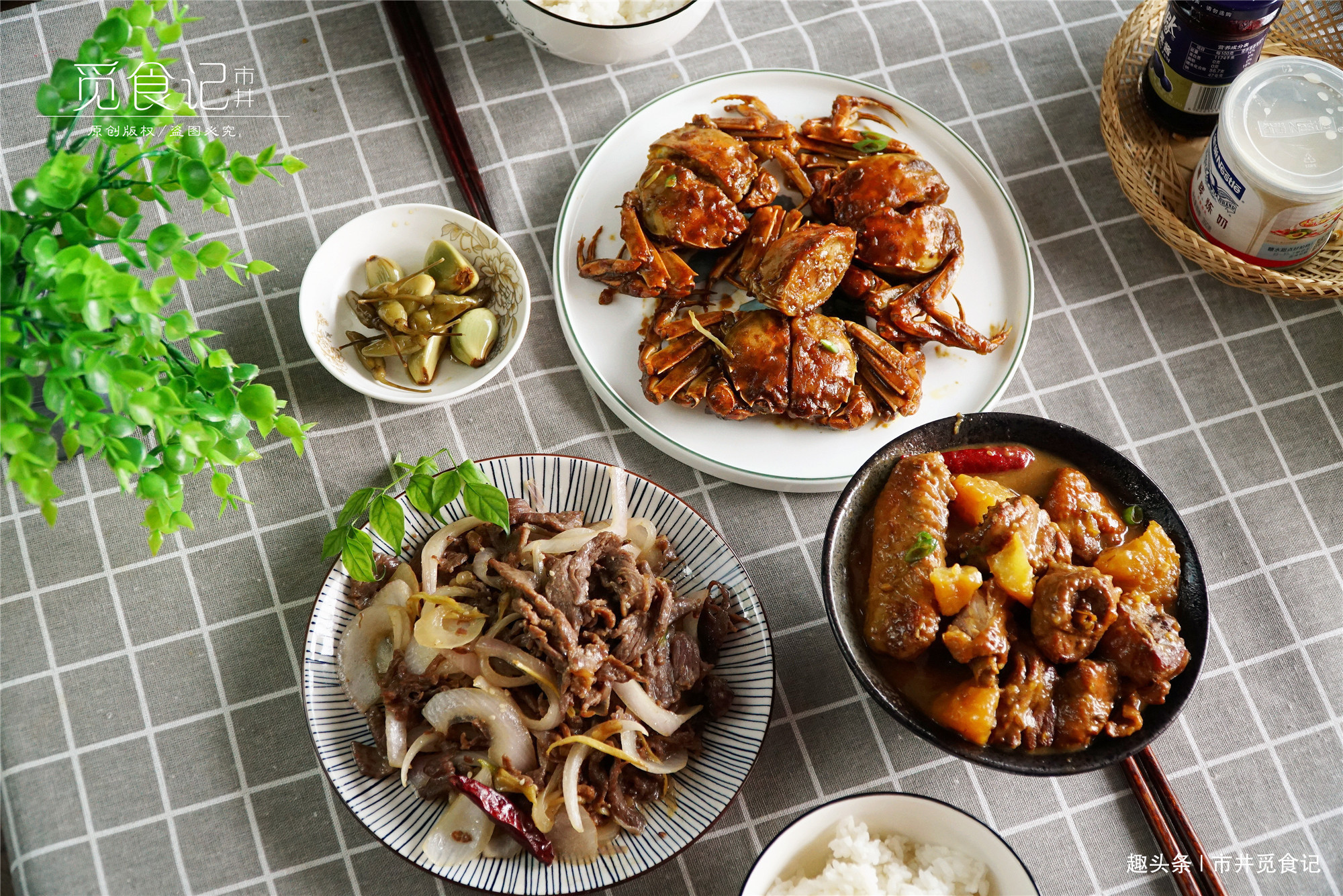 下班回家做了3个菜，成本上百元，2人吃到撑，媳妇说胖死也愿意