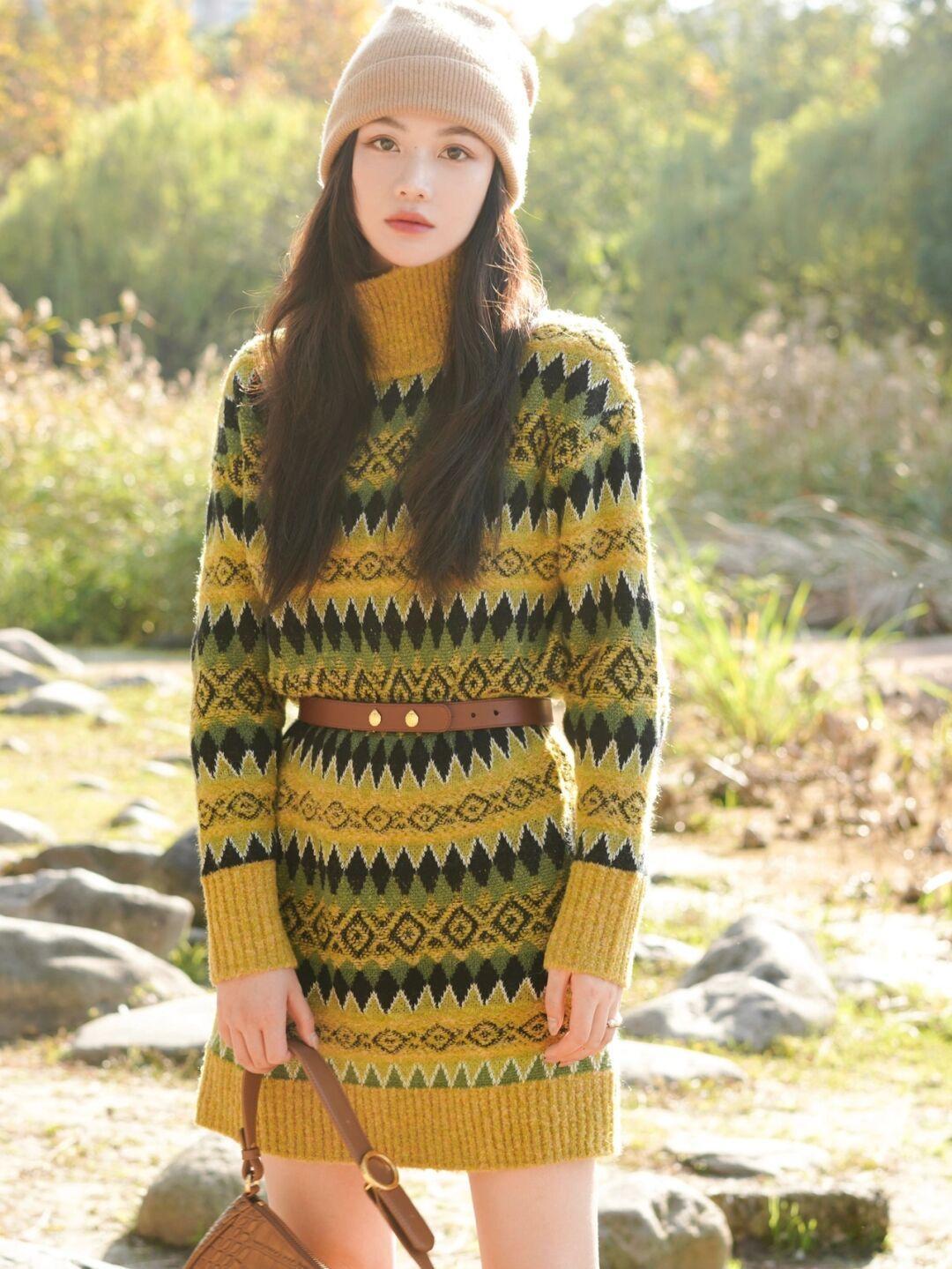 大衣 冬天只会穿黑白棕?试一试牛油果的配色,让你美翻这个冬季!