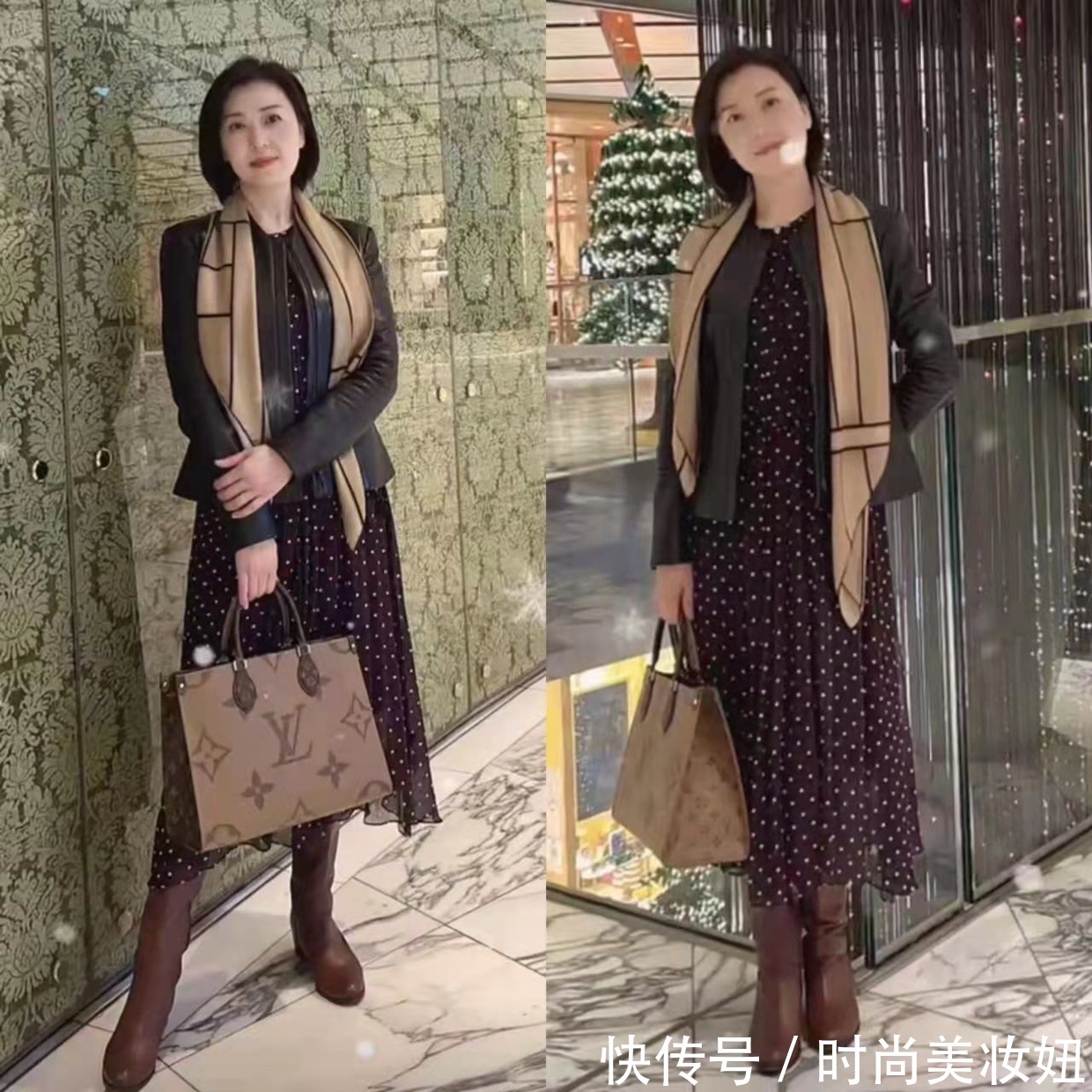 高级感|见过世面的女人都很会穿,这位50岁的姐姐穿搭简约大气,值得借鉴