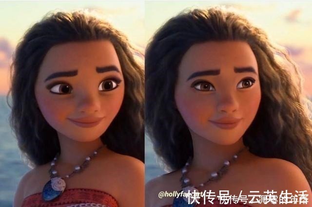 艾玛@如何让迪士尼公主更像真人“面部重塑”了解一下,茉莉美到惊艳