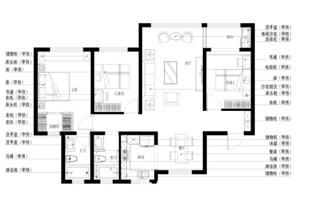 收纳|130平餐厅将收纳隐于其中,又恰到好处的保持层次感
