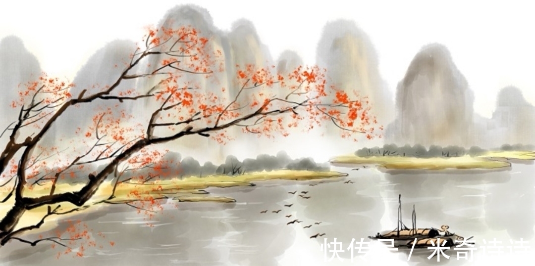 诗人&一蓬烟火饭鱼船。四首清新的秋天古诗,美好而励志,值得收藏