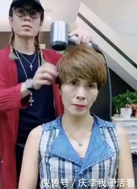 理发店|大妈被嘲笑像男人,去理发店做头发,做完时,网友:没毛病