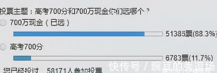 学生|“高考700分”和“现金700万”，你会怎么选？大学生答案出奇一致