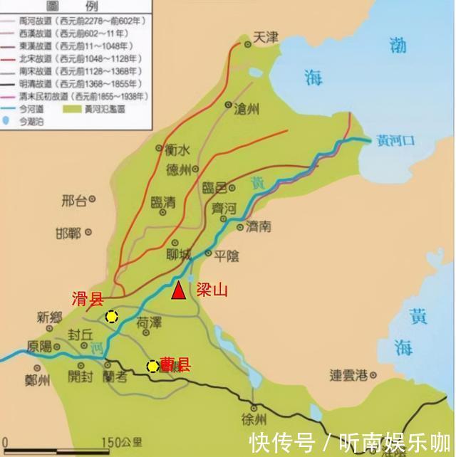 决口!梁山周围没有水,为什么《水浒传》还要写“800里水泊梁山”?