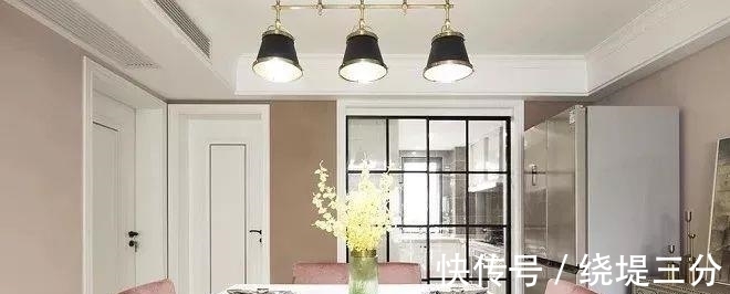 粉色调|130平米轻奢美式风新房,颜色搭配恰到好处,温柔而迷人!