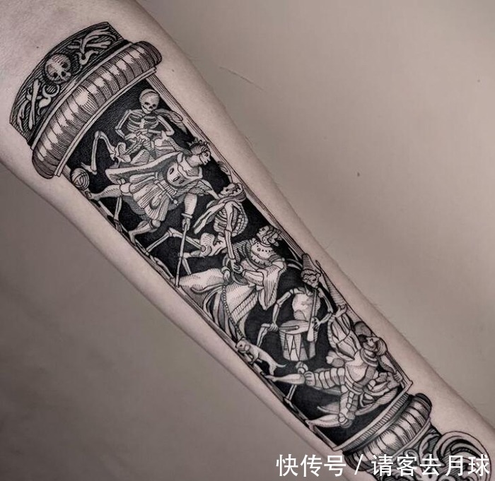 线条|每一根线条它们都在认真的表达自己 好看的线条结构纹身(一)