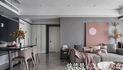 卧室|110㎡轻奢两居,高级灰+烟粉,个性独特的品质感让人惊艳!