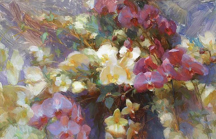 油画作品|好久没见过这么准的造型了,她的用色也超扎实!